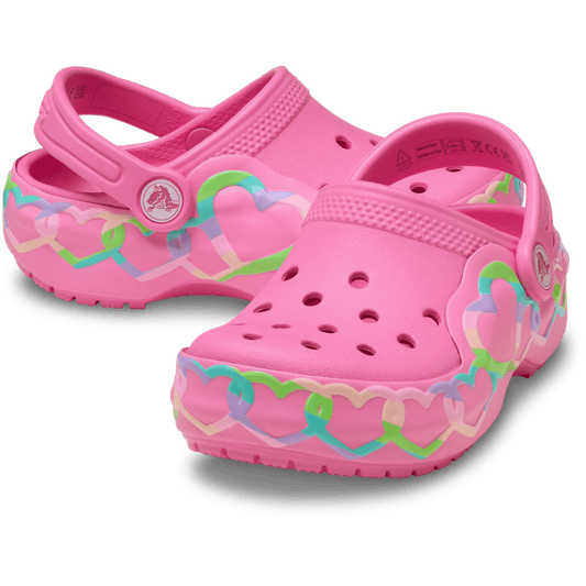 Toddler Classic Heart Lights Clog - US 3456