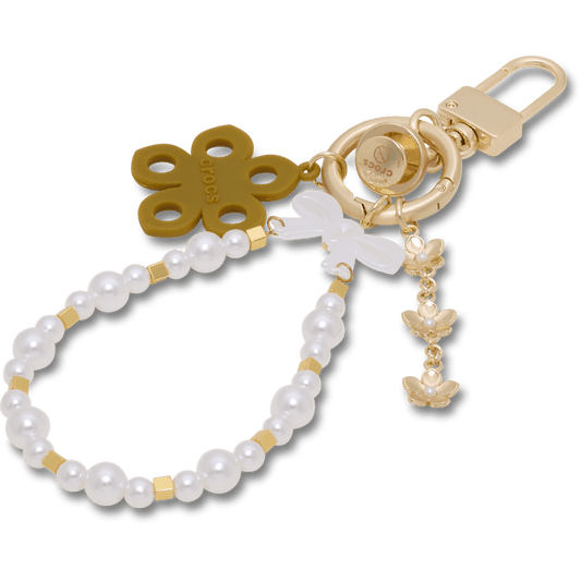 Pearl and Bow Bag Charm - US 0706