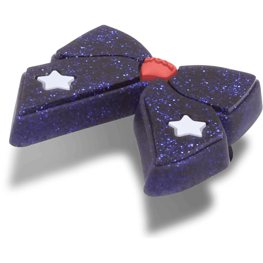 Glittery Blue Bow - US 8024
