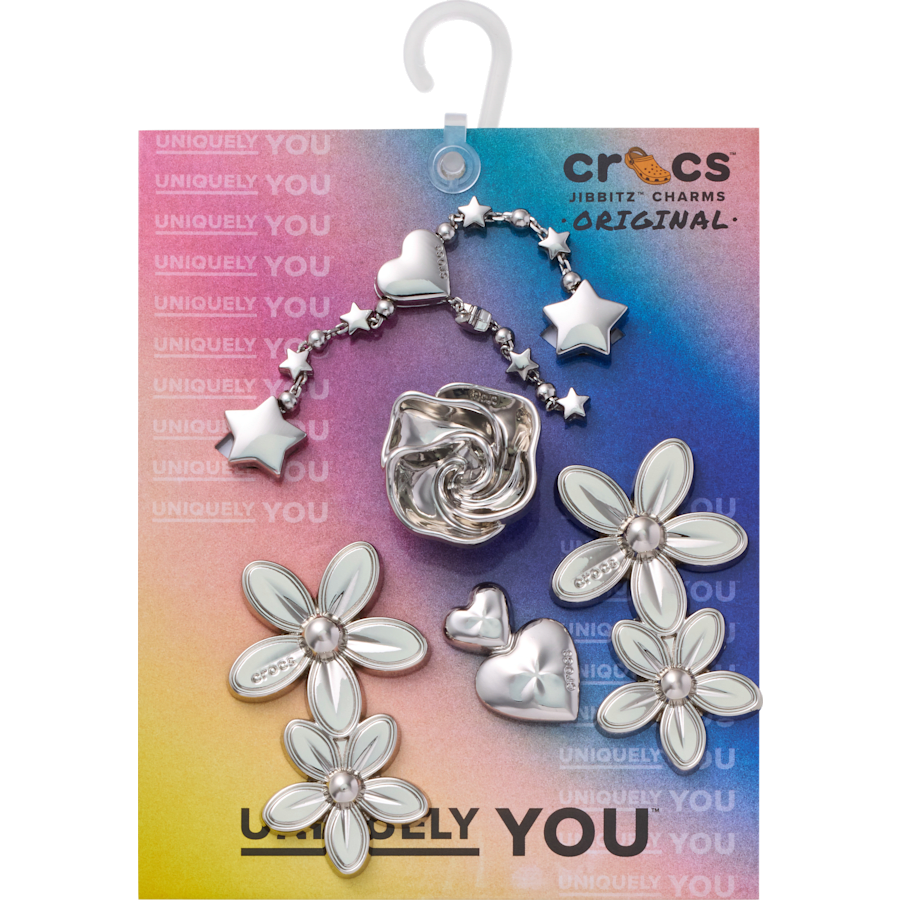 Silver Meta Floral 5 Pack - US 2652
