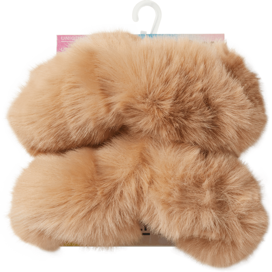 Faux Fur Back Strap Scrunchie Btc - US 1564