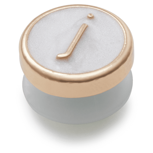 Tiny Pearlized Letter J - US 1141