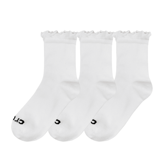 Ruffle Ankle Socks 3PK - US 3004