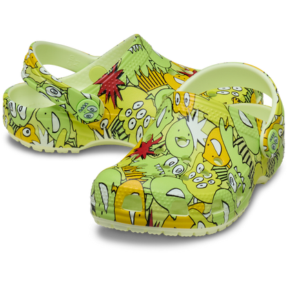 Toddler Classic Glow Monster Camo Clog - US 7691