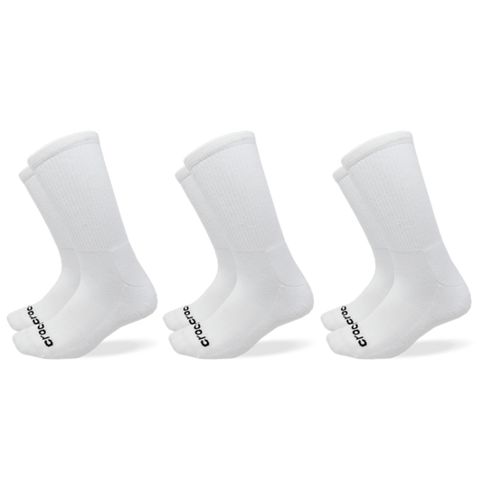 Texture Logo Crew Socks 3PK - US 6191