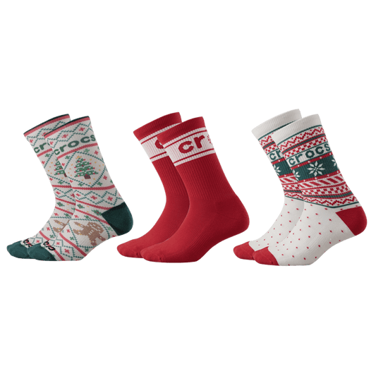 CrocsSocks Sweater Print 3-Pack - US 1513