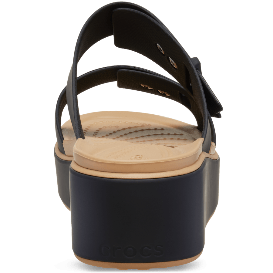 Brooklyn Buckle Low Wedge Matte Wrap Sandal - US 9532