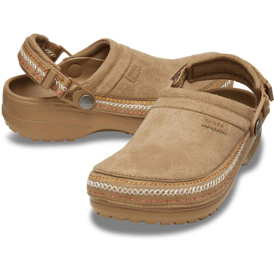 Crafted Vegan Suede Stitch Clog - US 1942