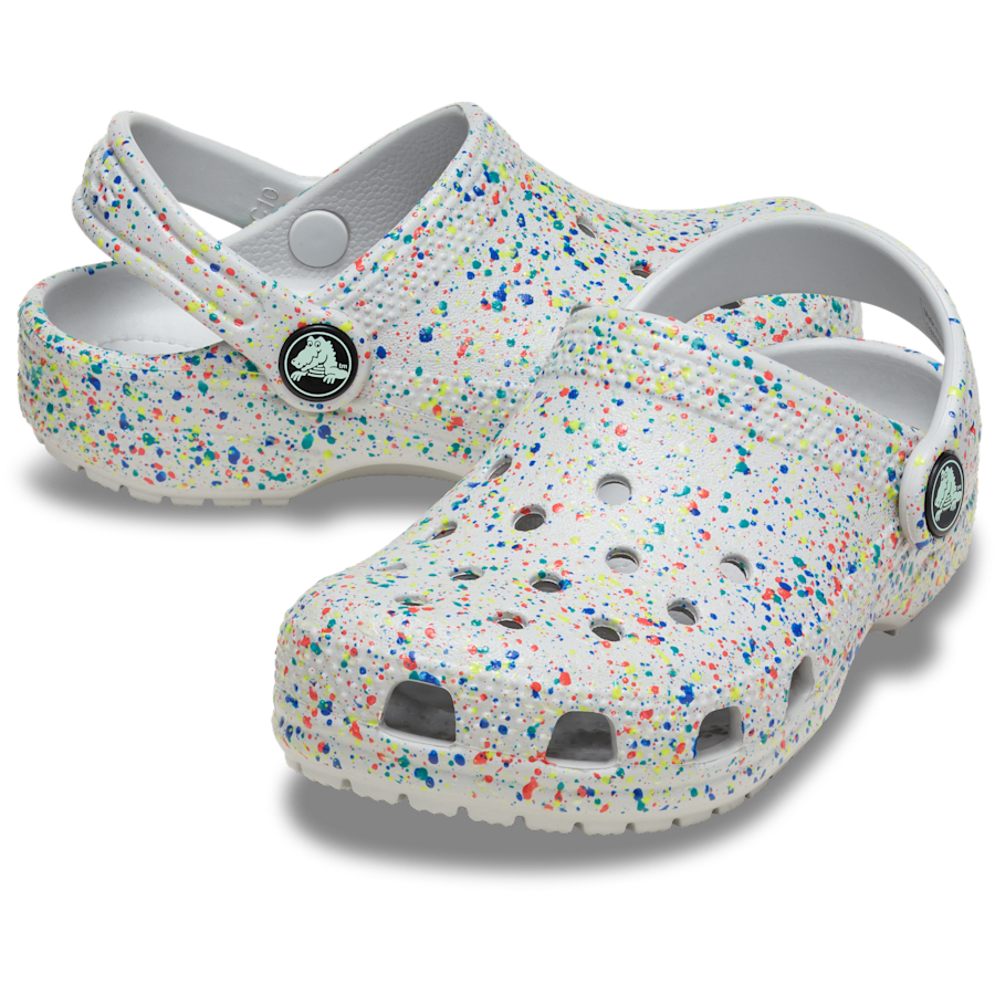 Kids' Classic Glow Paint Splatter Clog - US 5687