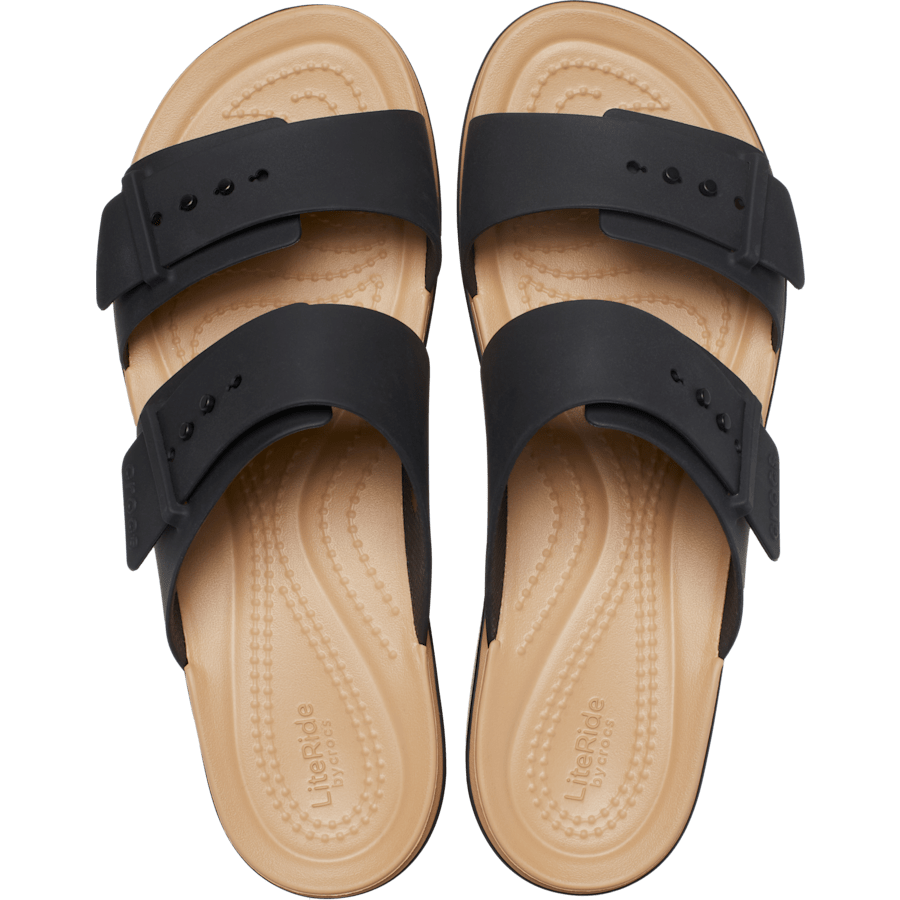 Brooklyn Buckle Low Wedge Matte Wrap Sandal - US 9532