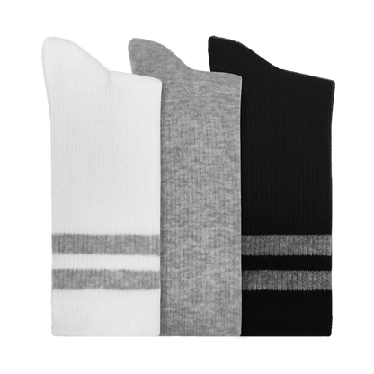 CrocsSocks Crew Small Stripe 3-Pack - US 8021