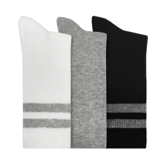 CrocsSocks Crew Small Stripe 3-Pack - US 8021