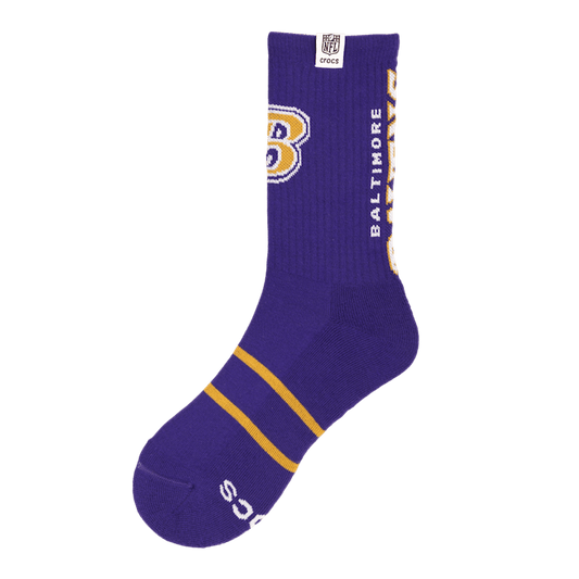 NFL Baltimore Ravens Crocs Socks - US 4186