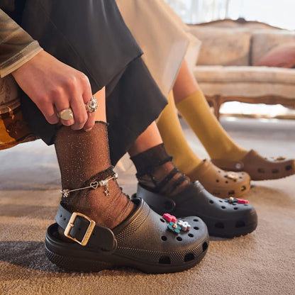 Classic Metallic Buckle Clog - US 7403