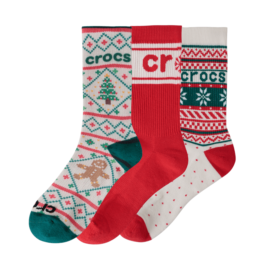 CrocsSocks Sweater Print 3-Pack - US 1513