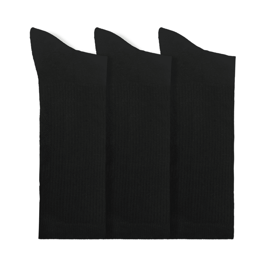 Texture Logo Crew Socks 3PK - US 3026