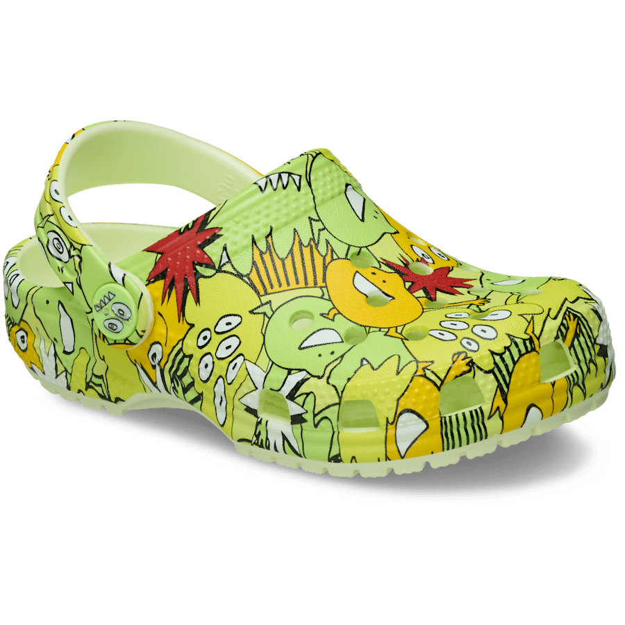 Toddler Classic Glow Monster Camo Clog - US 7691