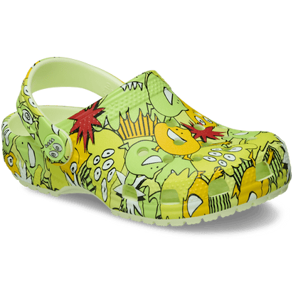Toddler Classic Glow Monster Camo Clog - US 7691