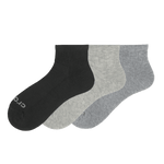 Cushion Quarter Crew Socks 3PK - US 1543