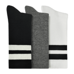 Large Stripe Crew Socks 3PK - US 2902