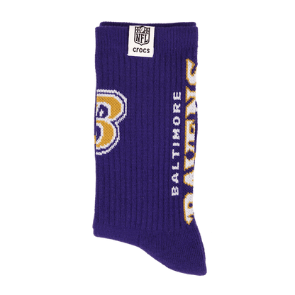 NFL Baltimore Ravens Crocs Socks - US 4186