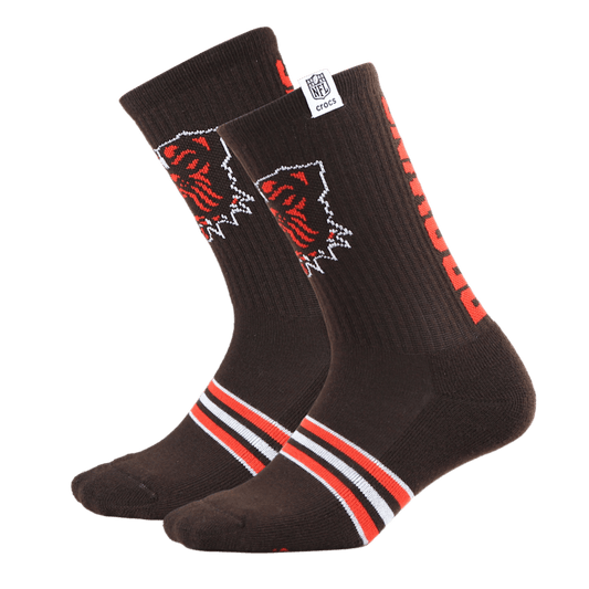 NFL Cleveland Browns Crocs Socks - US 1836