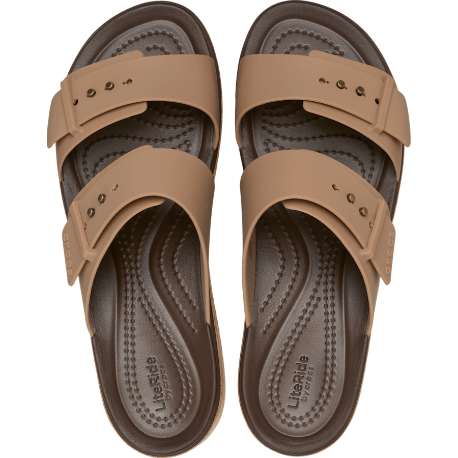Brooklyn Buckle Low Wedge Cork Sandal - US 8871
