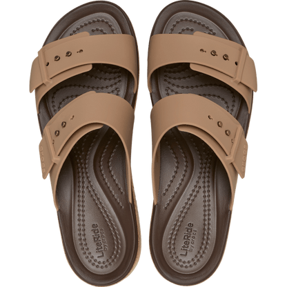 Brooklyn Buckle Low Wedge Cork Sandal - US 8871