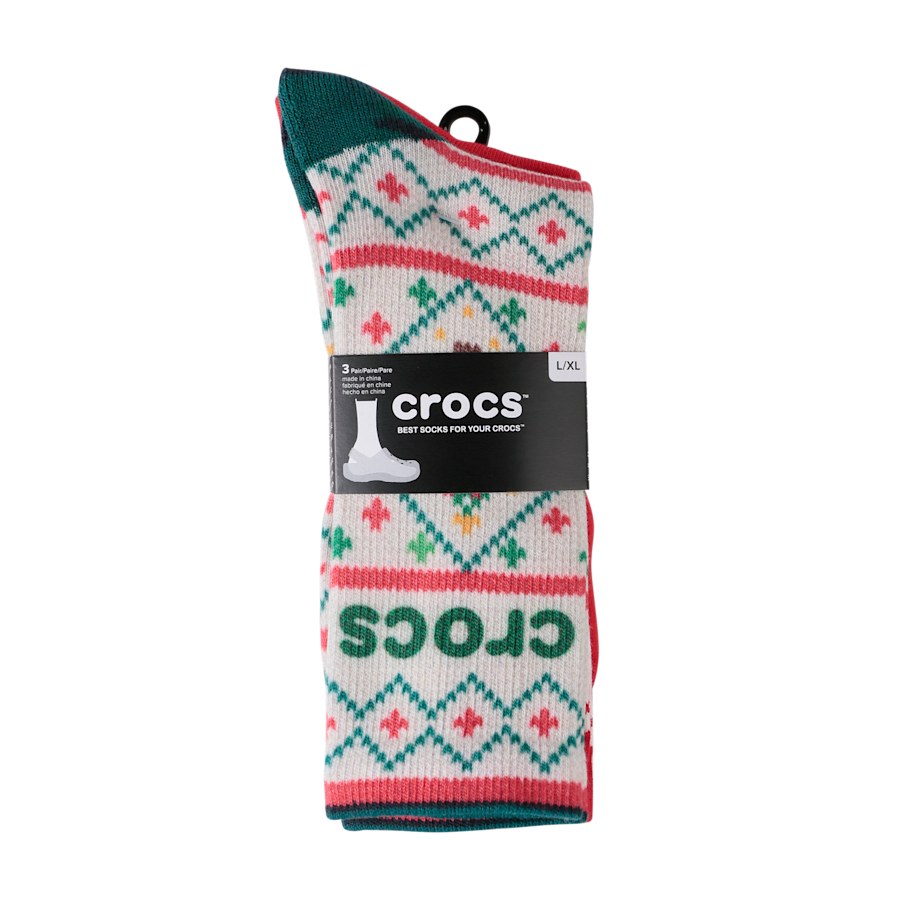 CrocsSocks Sweater Print 3-Pack - US 1513
