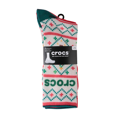 CrocsSocks Sweater Print 3-Pack - US 1513