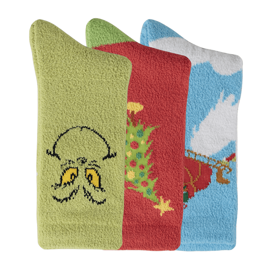 Crocs Socks The Grinch 3 Pack - US 3538