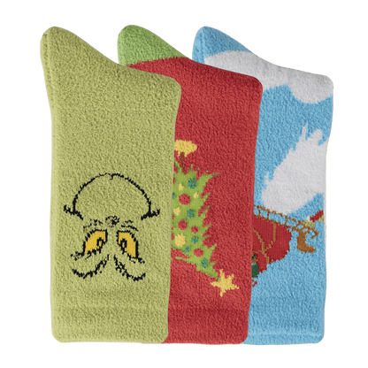 Crocs Socks The Grinch 3 Pack - US 3538