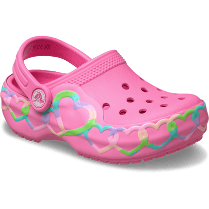 Toddler Classic Heart Lights Clog - US 3456