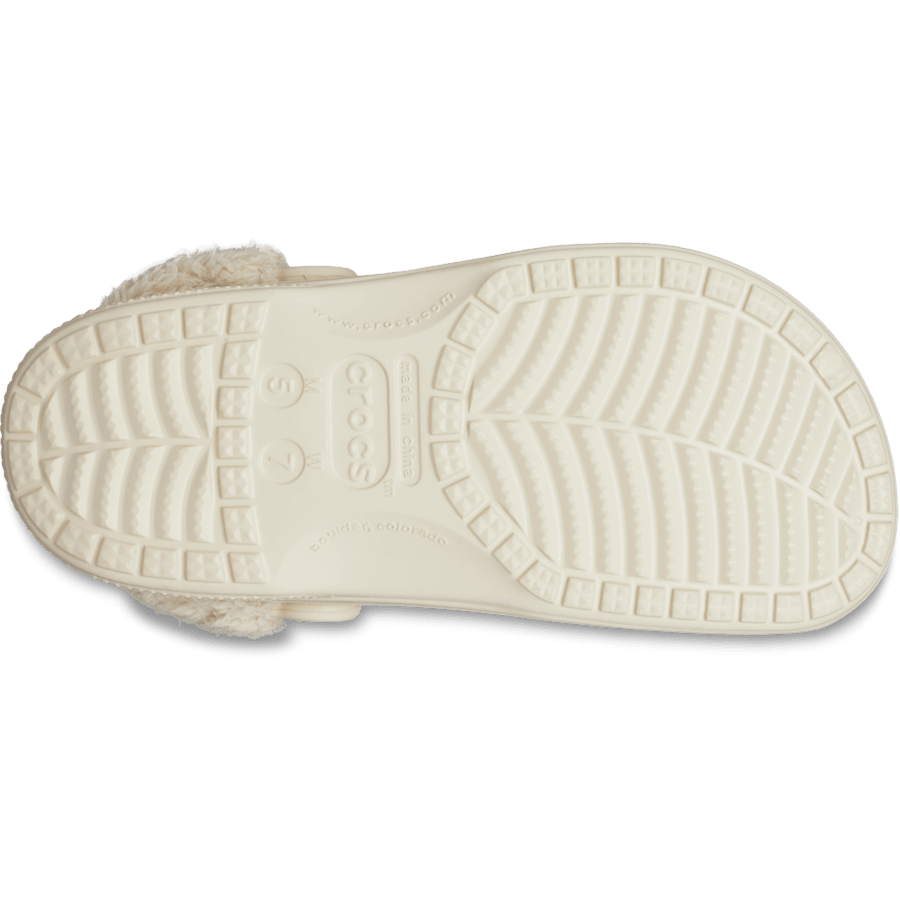 Baya Lined Fuzz-Strap Clog - US 2330