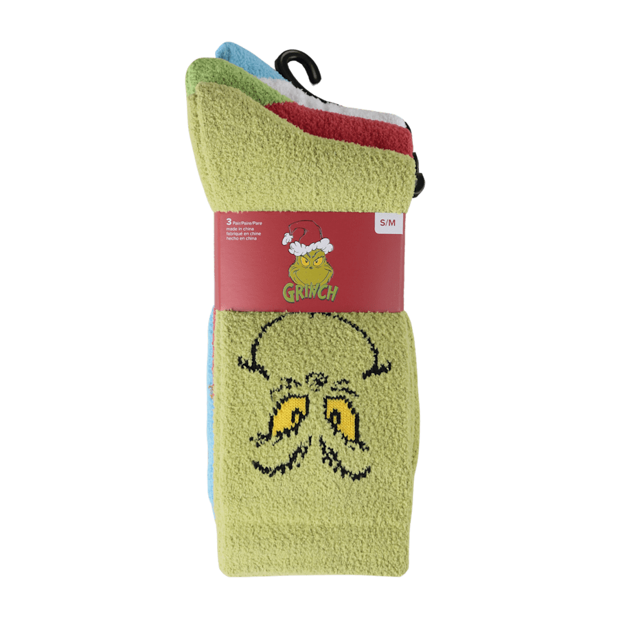 Crocs Socks The Grinch 3 Pack - US 3538