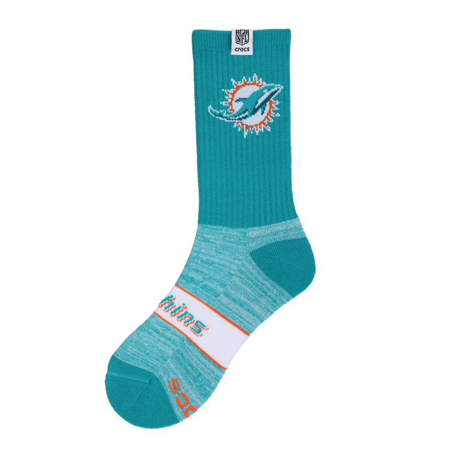 NFL Miami Dolphins Crocs Socks - US 2827