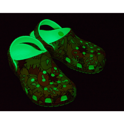 Toddler Classic Glow Monster Camo Clog - US 7691