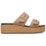 Brooklyn Buckle Low Wedge Cork Sandal - US 8871