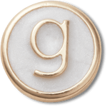 Tiny Pearlized Letter G - US 5404