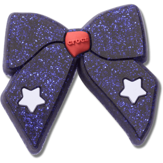Glittery Blue Bow - US 8024