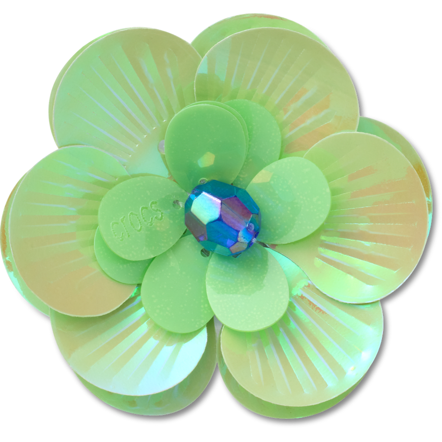 Sequin Green Flower - US 0650