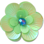 Sequin Green Flower - US 0650