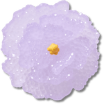 Beaded Purple Flower - US 5137