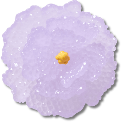 Beaded Purple Flower - US 5137