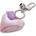 Double Heart Bag Charm - US 0367