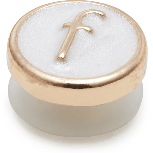 Tiny Pearlized Letter F - US 4826