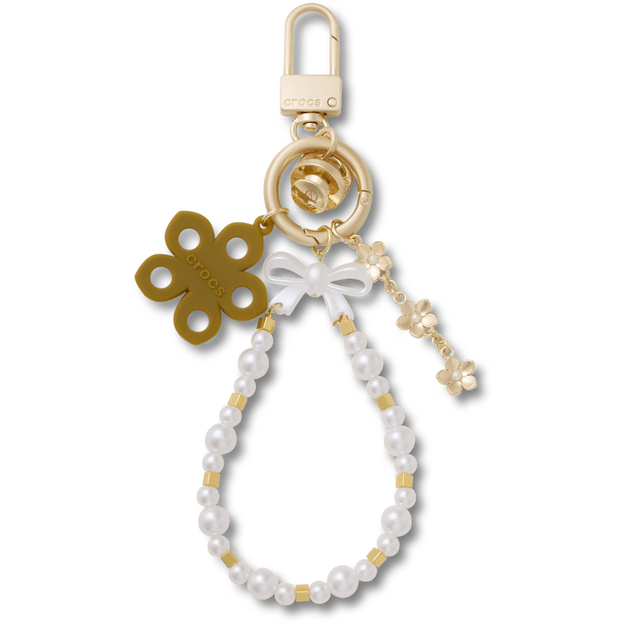 Pearl and Bow Bag Charm - US 0706