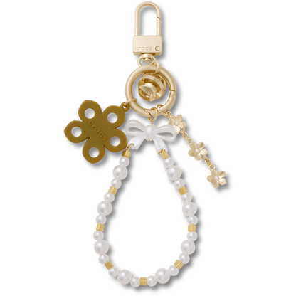 Pearl and Bow Bag Charm - US 0706
