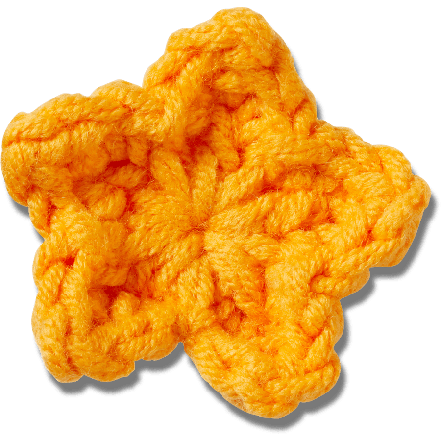 Crafted Crochet Orange Star - US 1170