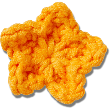 Crafted Crochet Orange Star - US 1170